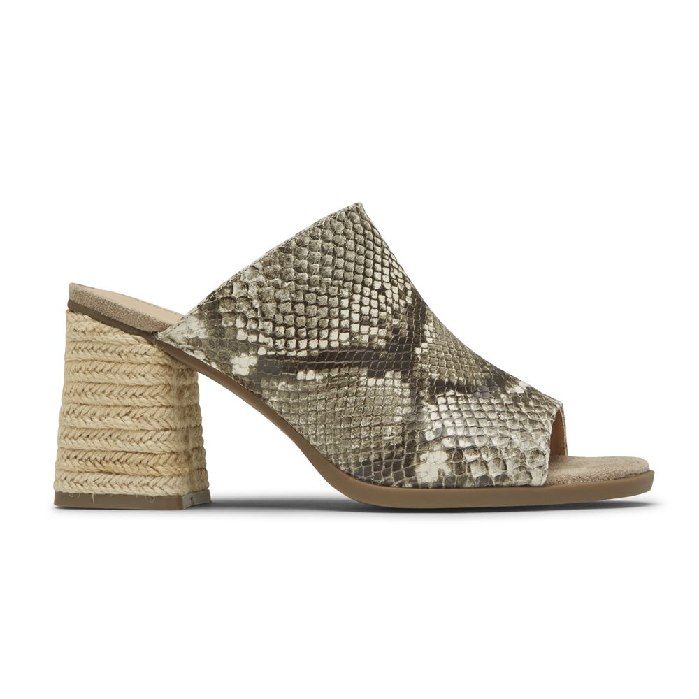 Chinelos Mulher Rockport Total Motion Amara Heels Slide Serpentine,Portugal QWVAG-8630